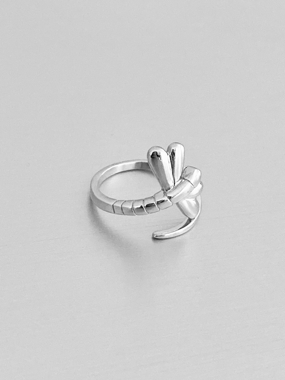 💕TOP SELLER💕Sterling Silver Wraparound Dragonfly Ring, Spirit Bug Jewelry Rings - Picture 5 of 13